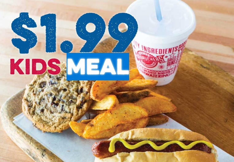 KIDS EAT FOR 1.99 AT FUDDRUCKERS