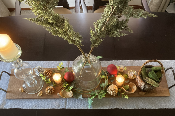 WINTER FARMHOUSE TABLESCAPE IDEA