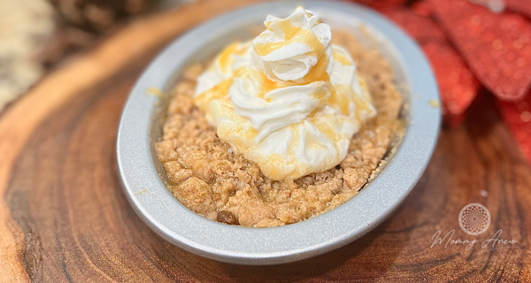 Easy Bourbon Caramel Apple Crisp